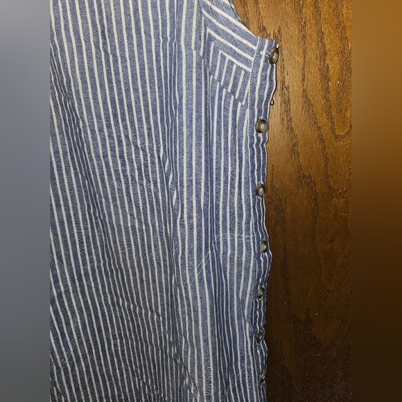 For Cynthia Linen Blend Shift Dress Size Medium - Picture 2 of 7